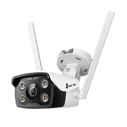TP-Link IP csőkamera WiFi - C340-W (FullColor, 4MP, 4mm, IP66, H265+, fehér LED30m, IR30m, 12VDC; SD; mikr. hangsz)